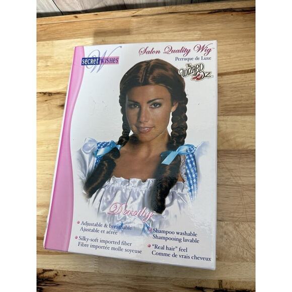 Secret Wishes TV Dorothy Wig brown salon Rubies Adult Boxed - Picture 1 of 10